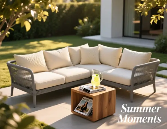 Modern Rattan Bahçe Oturma Takımı